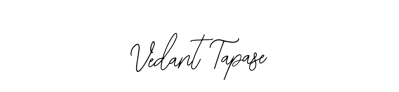 The best way (Bearetta-2O07w) to make a short signature is to pick only two or three words in your name. The name Vedant Tapase include a total of six letters. For converting this name. Vedant Tapase signature style 12 images and pictures png