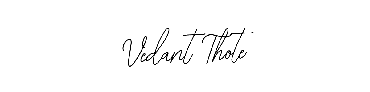 How to make Vedant Thote signature? Bearetta-2O07w is a professional autograph style. Create handwritten signature for Vedant Thote name. Vedant Thote signature style 12 images and pictures png