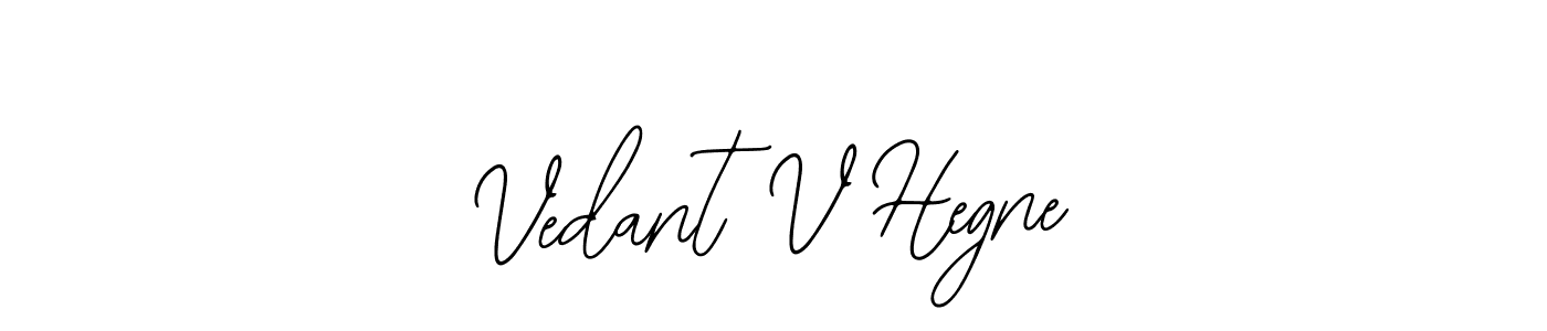Make a beautiful signature design for name Vedant V Hegne. With this signature (Bearetta-2O07w) style, you can create a handwritten signature for free. Vedant V Hegne signature style 12 images and pictures png