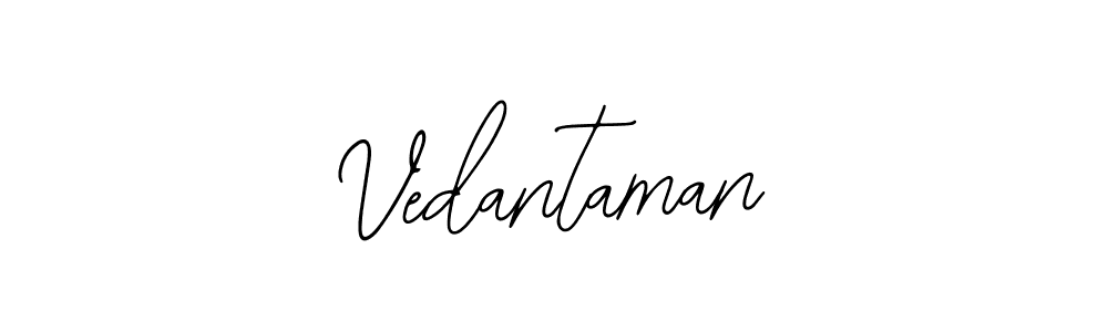 Use a signature maker to create a handwritten signature online. With this signature software, you can design (Bearetta-2O07w) your own signature for name Vedantaman. Vedantaman signature style 12 images and pictures png