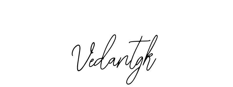 Similarly Bearetta-2O07w is the best handwritten signature design. Signature creator online .You can use it as an online autograph creator for name Vedantgk. Vedantgk signature style 12 images and pictures png