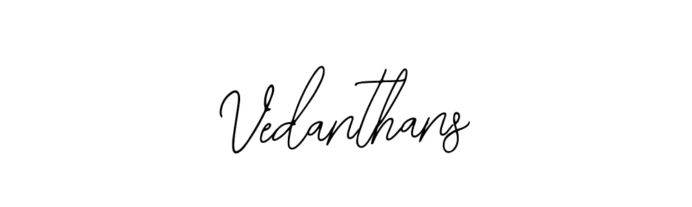 How to make Vedanthans signature? Bearetta-2O07w is a professional autograph style. Create handwritten signature for Vedanthans name. Vedanthans signature style 12 images and pictures png