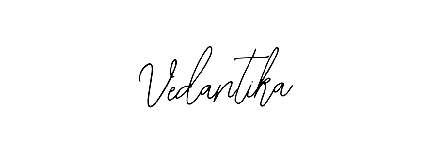 You should practise on your own different ways (Bearetta-2O07w) to write your name (Vedantika) in signature. don't let someone else do it for you. Vedantika signature style 12 images and pictures png