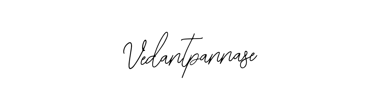 You should practise on your own different ways (Bearetta-2O07w) to write your name (Vedantpannase) in signature. don't let someone else do it for you. Vedantpannase signature style 12 images and pictures png
