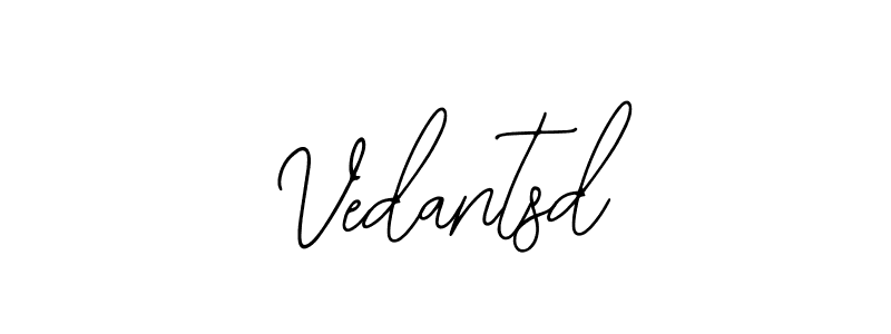 Design your own signature with our free online signature maker. With this signature software, you can create a handwritten (Bearetta-2O07w) signature for name Vedantsd. Vedantsd signature style 12 images and pictures png