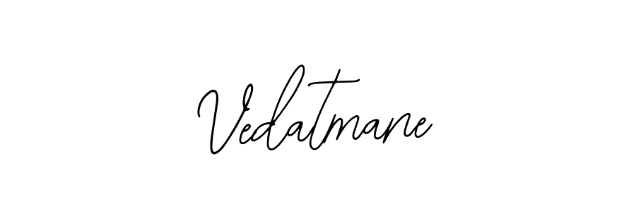 You should practise on your own different ways (Bearetta-2O07w) to write your name (Vedatmane) in signature. don't let someone else do it for you. Vedatmane signature style 12 images and pictures png