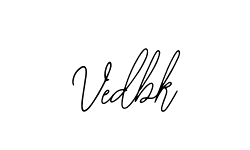 Make a beautiful signature design for name Vedbk. With this signature (Bearetta-2O07w) style, you can create a handwritten signature for free. Vedbk signature style 12 images and pictures png