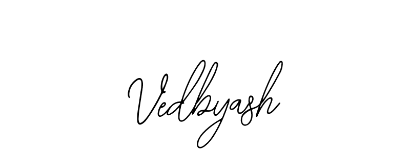 This is the best signature style for the Vedbyash name. Also you like these signature font (Bearetta-2O07w). Mix name signature. Vedbyash signature style 12 images and pictures png