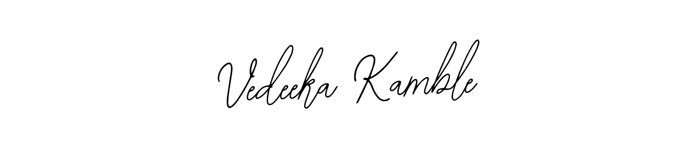 How to Draw Vedeeka Kamble signature style? Bearetta-2O07w is a latest design signature styles for name Vedeeka Kamble. Vedeeka Kamble signature style 12 images and pictures png