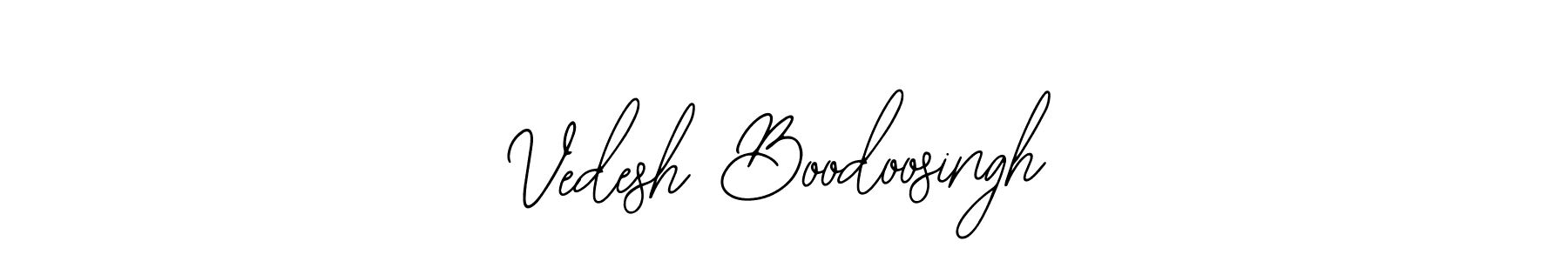 Make a short Vedesh Boodoosingh signature style. Manage your documents anywhere anytime using Bearetta-2O07w. Create and add eSignatures, submit forms, share and send files easily. Vedesh Boodoosingh signature style 12 images and pictures png