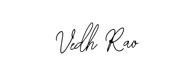 The best way (Bearetta-2O07w) to make a short signature is to pick only two or three words in your name. The name Vedh Rao include a total of six letters. For converting this name. Vedh Rao signature style 12 images and pictures png