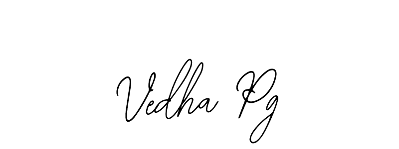 How to Draw Vedha Pg signature style? Bearetta-2O07w is a latest design signature styles for name Vedha Pg. Vedha Pg signature style 12 images and pictures png