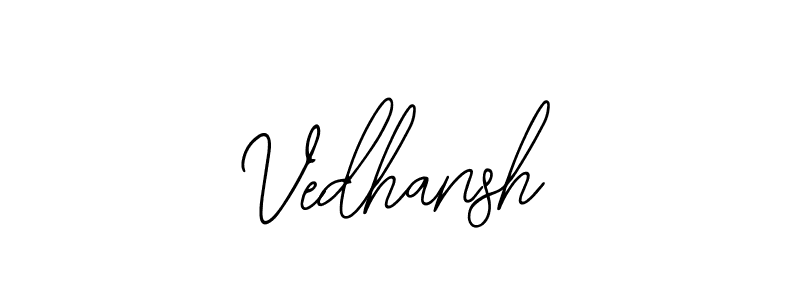 Design your own signature with our free online signature maker. With this signature software, you can create a handwritten (Bearetta-2O07w) signature for name Vedhansh. Vedhansh signature style 12 images and pictures png