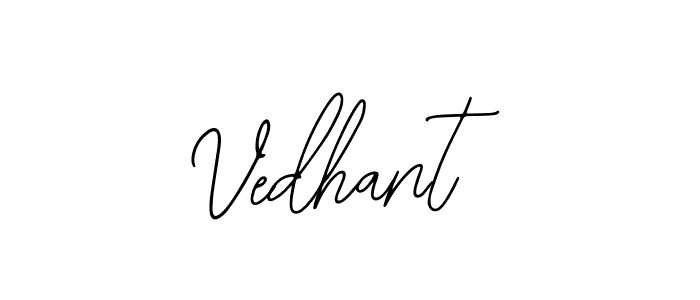 if you are searching for the best signature style for your name Vedhant. so please give up your signature search. here we have designed multiple signature styles  using Bearetta-2O07w. Vedhant signature style 12 images and pictures png
