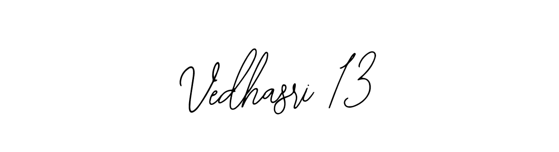 Also You can easily find your signature by using the search form. We will create Vedhasri 13 name handwritten signature images for you free of cost using Bearetta-2O07w sign style. Vedhasri 13 signature style 12 images and pictures png