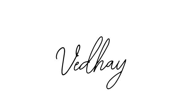 if you are searching for the best signature style for your name Vedhay. so please give up your signature search. here we have designed multiple signature styles  using Bearetta-2O07w. Vedhay signature style 12 images and pictures png