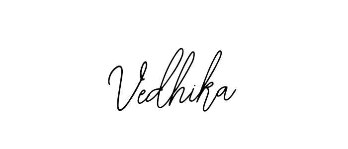 Use a signature maker to create a handwritten signature online. With this signature software, you can design (Bearetta-2O07w) your own signature for name Vedhika. Vedhika signature style 12 images and pictures png