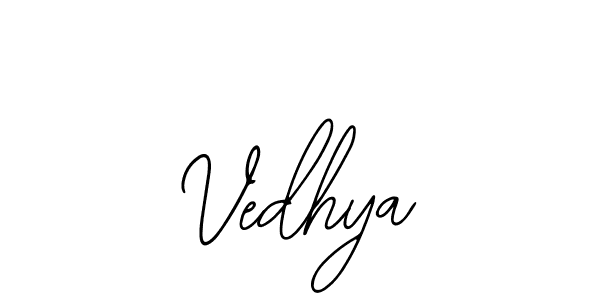 You should practise on your own different ways (Bearetta-2O07w) to write your name (Vedhya) in signature. don't let someone else do it for you. Vedhya signature style 12 images and pictures png