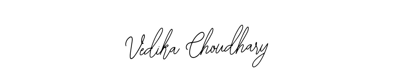 Create a beautiful signature design for name Vedika Choudhary. With this signature (Bearetta-2O07w) fonts, you can make a handwritten signature for free. Vedika Choudhary signature style 12 images and pictures png