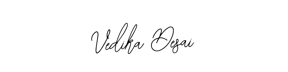 Bearetta-2O07w is a professional signature style that is perfect for those who want to add a touch of class to their signature. It is also a great choice for those who want to make their signature more unique. Get Vedika Desai name to fancy signature for free. Vedika Desai signature style 12 images and pictures png