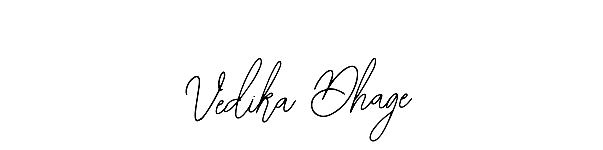 Make a beautiful signature design for name Vedika Dhage. With this signature (Bearetta-2O07w) style, you can create a handwritten signature for free. Vedika Dhage signature style 12 images and pictures png