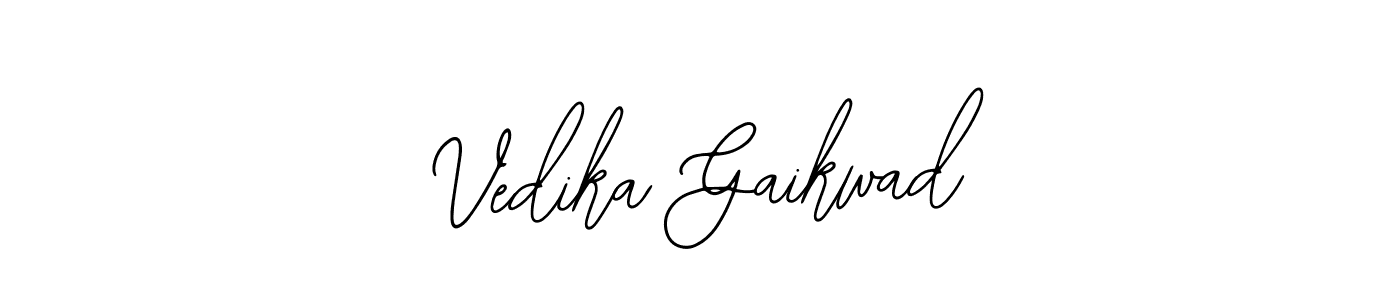 Also You can easily find your signature by using the search form. We will create Vedika Gaikwad name handwritten signature images for you free of cost using Bearetta-2O07w sign style. Vedika Gaikwad signature style 12 images and pictures png
