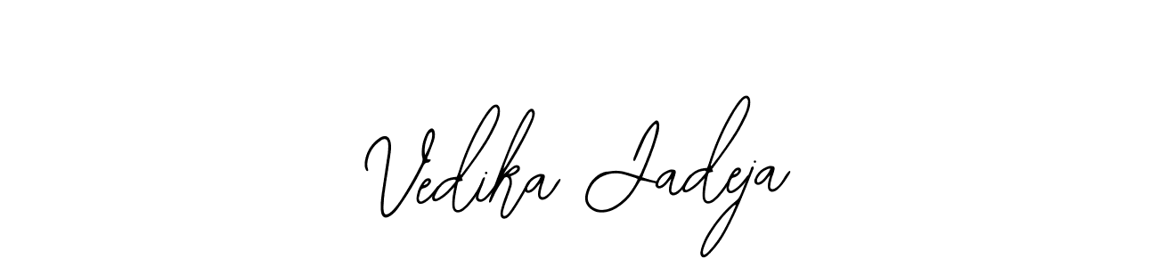 Also You can easily find your signature by using the search form. We will create Vedika Jadeja name handwritten signature images for you free of cost using Bearetta-2O07w sign style. Vedika Jadeja signature style 12 images and pictures png