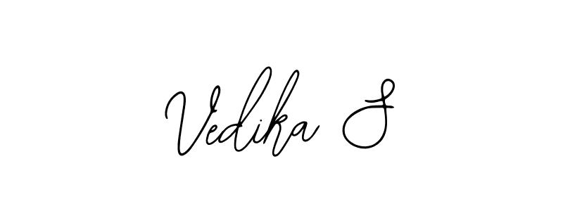Create a beautiful signature design for name Vedika S. With this signature (Bearetta-2O07w) fonts, you can make a handwritten signature for free. Vedika S signature style 12 images and pictures png