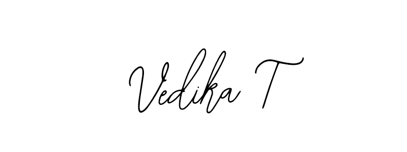 How to Draw Vedika T signature style? Bearetta-2O07w is a latest design signature styles for name Vedika T. Vedika T signature style 12 images and pictures png