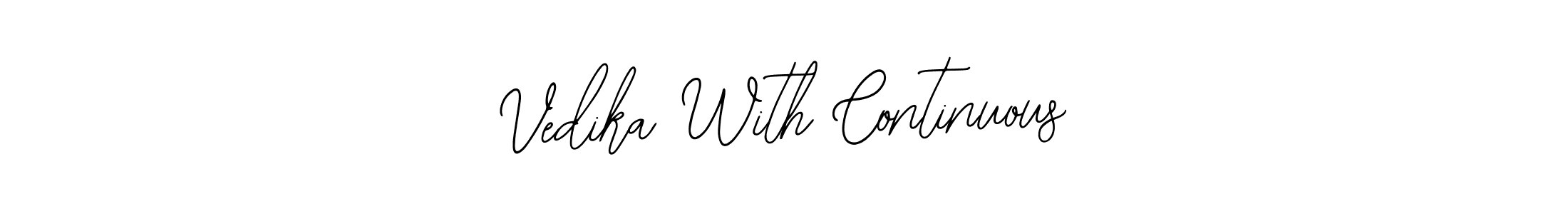 Here are the top 10 professional signature styles for the name Vedika With Continuous. These are the best autograph styles you can use for your name. Vedika With Continuous signature style 12 images and pictures png