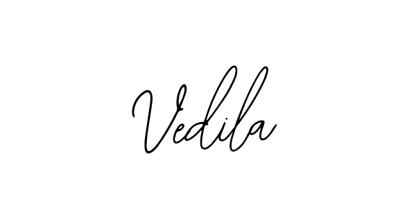 if you are searching for the best signature style for your name Vedila. so please give up your signature search. here we have designed multiple signature styles  using Bearetta-2O07w. Vedila signature style 12 images and pictures png