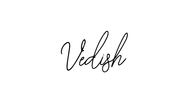 How to make Vedish name signature. Use Bearetta-2O07w style for creating short signs online. This is the latest handwritten sign. Vedish signature style 12 images and pictures png