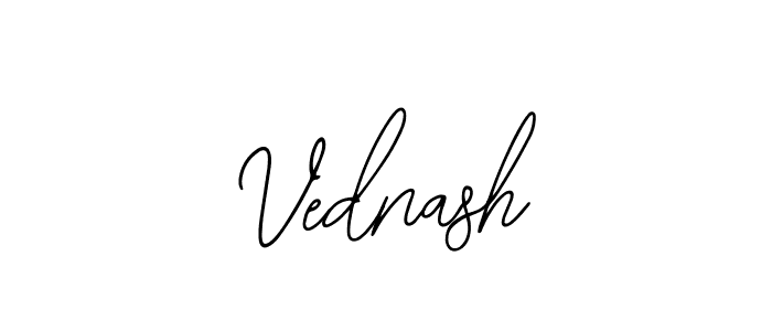 Create a beautiful signature design for name Vednash. With this signature (Bearetta-2O07w) fonts, you can make a handwritten signature for free. Vednash signature style 12 images and pictures png
