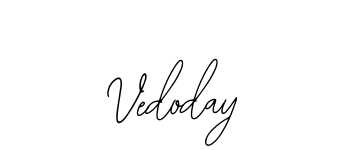 This is the best signature style for the Vedoday name. Also you like these signature font (Bearetta-2O07w). Mix name signature. Vedoday signature style 12 images and pictures png