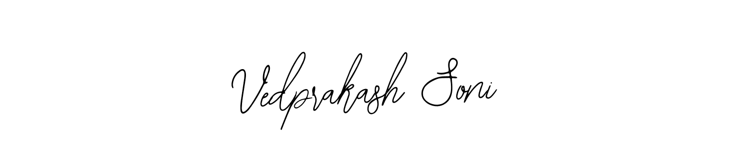 How to make Vedprakash Soni signature? Bearetta-2O07w is a professional autograph style. Create handwritten signature for Vedprakash Soni name. Vedprakash Soni signature style 12 images and pictures png