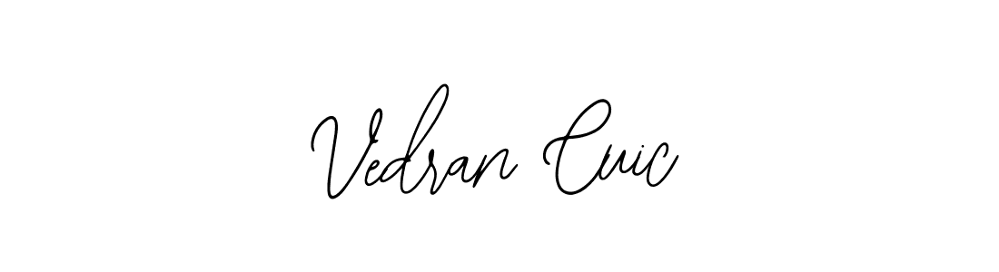 if you are searching for the best signature style for your name Vedran Cuic. so please give up your signature search. here we have designed multiple signature styles  using Bearetta-2O07w. Vedran Cuic signature style 12 images and pictures png