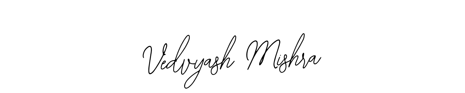 Use a signature maker to create a handwritten signature online. With this signature software, you can design (Bearetta-2O07w) your own signature for name Vedvyash Mishra. Vedvyash Mishra signature style 12 images and pictures png
