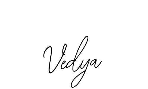 Similarly Bearetta-2O07w is the best handwritten signature design. Signature creator online .You can use it as an online autograph creator for name Vedya. Vedya signature style 12 images and pictures png