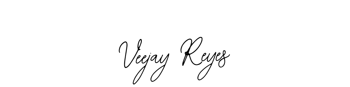 Use a signature maker to create a handwritten signature online. With this signature software, you can design (Bearetta-2O07w) your own signature for name Veejay Reyes. Veejay Reyes signature style 12 images and pictures png