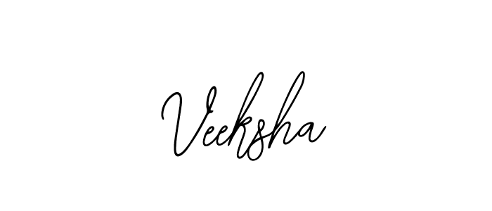 How to make Veeksha signature? Bearetta-2O07w is a professional autograph style. Create handwritten signature for Veeksha name. Veeksha signature style 12 images and pictures png