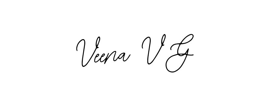 Make a beautiful signature design for name Veena V G. With this signature (Bearetta-2O07w) style, you can create a handwritten signature for free. Veena V G signature style 12 images and pictures png