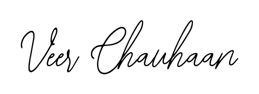 A timeless handwritten aesthetic for Veer Chauhaan. The Bearetta-2O07w font gives your signature a handcrafted feel with natural curves. Veer Chauhaan signature style 12 images and pictures png