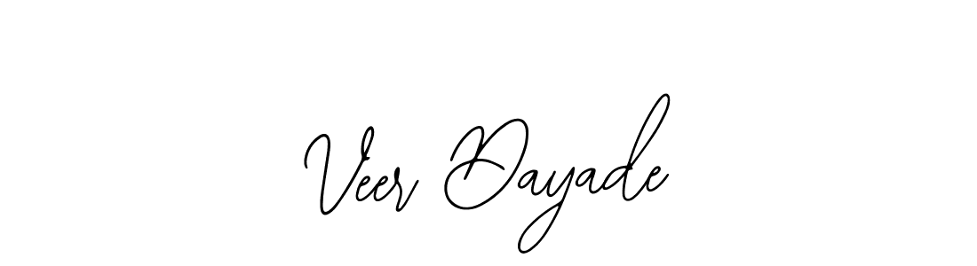 How to make Veer Dayade name signature. Use Bearetta-2O07w style for creating short signs online. This is the latest handwritten sign. Veer Dayade signature style 12 images and pictures png