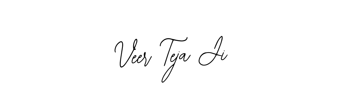 You should practise on your own different ways (Bearetta-2O07w) to write your name (Veer Teja Ji) in signature. don't let someone else do it for you. Veer Teja Ji signature style 12 images and pictures png