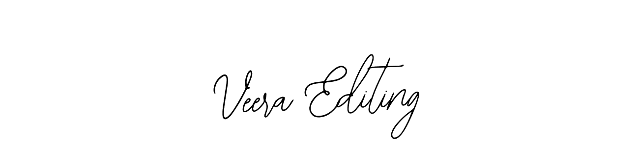 Use a signature maker to create a handwritten signature online. With this signature software, you can design (Bearetta-2O07w) your own signature for name Veera Editing. Veera Editing signature style 12 images and pictures png