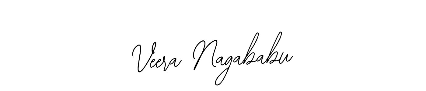 How to make Veera Nagababu name signature. Use Bearetta-2O07w style for creating short signs online. This is the latest handwritten sign. Veera Nagababu signature style 12 images and pictures png