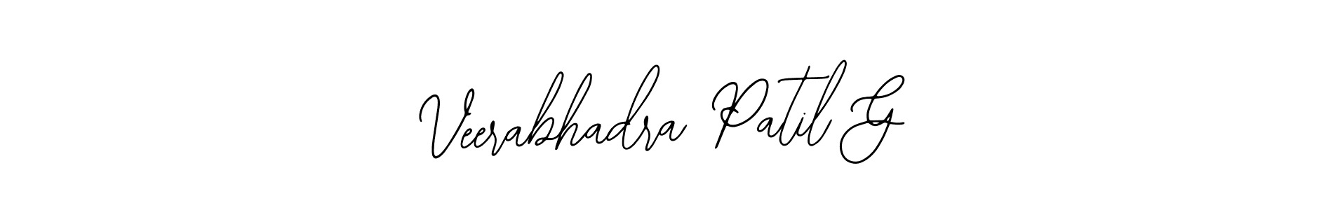 The best way (Bearetta-2O07w) to make a short signature is to pick only two or three words in your name. The name Veerabhadra Patil G include a total of six letters. For converting this name. Veerabhadra Patil G signature style 12 images and pictures png