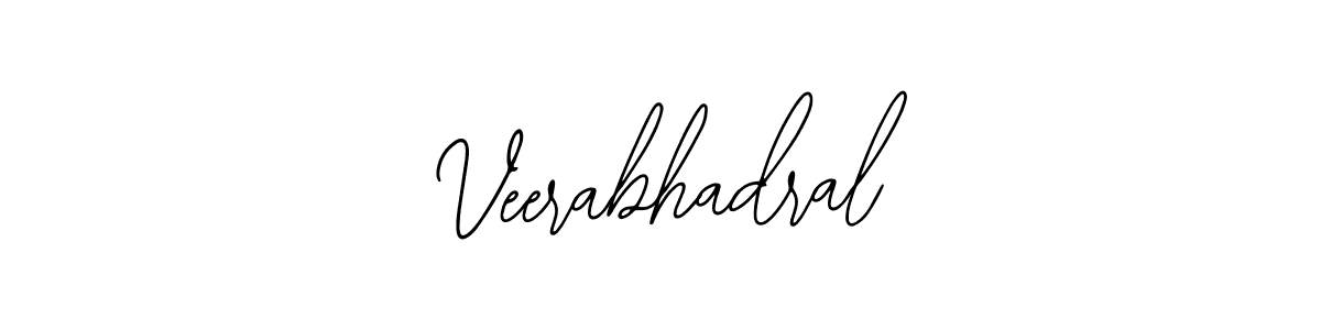 How to make Veerabhadral name signature. Use Bearetta-2O07w style for creating short signs online. This is the latest handwritten sign. Veerabhadral signature style 12 images and pictures png