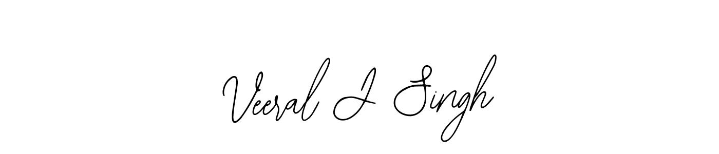 if you are searching for the best signature style for your name Veeral J Singh. so please give up your signature search. here we have designed multiple signature styles  using Bearetta-2O07w. Veeral J Singh signature style 12 images and pictures png