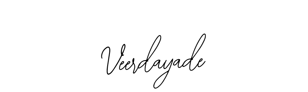 Design your own signature with our free online signature maker. With this signature software, you can create a handwritten (Bearetta-2O07w) signature for name Veerdayade. Veerdayade signature style 12 images and pictures png